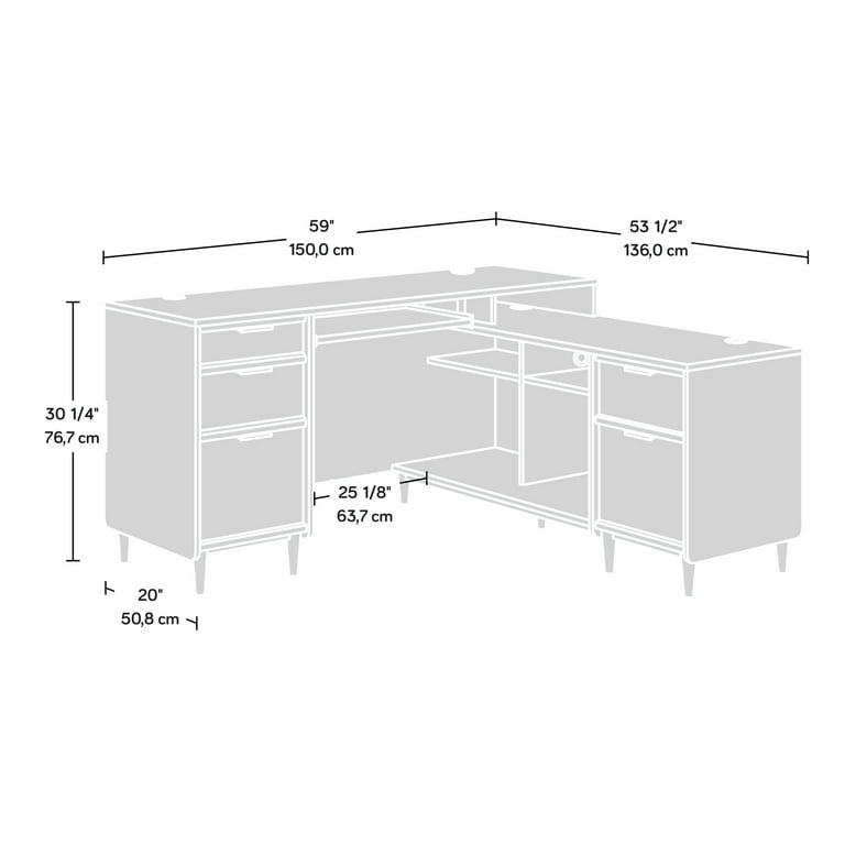 Sauder clifford l shaped desk deals
