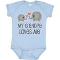 thumbnail image 3 of Inktastic My Grandpa Loves Me Boys or Girls Baby Bodysuit, 3 of 5