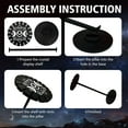 thumbnail image 3 of 1 set Pendulum Holder Wooden Pendulum Display Stand Stones Rocks Crystal Pendulum Holder with 18 Slots for Crystals Necklaces Accessories Decoration Spirit Altar Decoration - Geometry Moon, 3 of 7