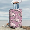 thumbnail image 4 of Uemuo Rose Flowers Printed Washable Luggage Cover - Fashion Suitcase Protector Fits 18-32 Inch Luggage -Medium, 4 of 9