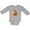 AC-Heather Grey, variant on Happy Halloween Kittens in Pumpkin Boys or Girls Long Sleeve Baby Bodysuit