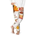 thumbnail image 2 of Susaid Thanksgiving Print Soft Teen Sleep Pants, Long Pajama Bottoms with Two Pockets and Elastic Waist, Designed for Ages 5-16-Medium, 2 of 6