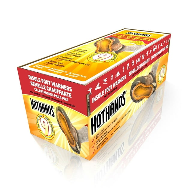 Plantilla Foot Warmers HotHands, de larga duración, 9 horas, 16 pares