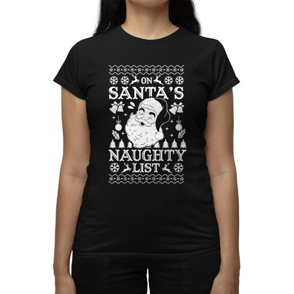 Santa's Naughty List Christmas Tee