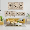 thumbnail image 6 of Set of 3 Boho Wall Art Prints Celestial Decor Sun Moon Prints Posters Boho Room Decor for Bedroom Wall Art Modern Mid Century Wall Prints Moon Bedroom Decor Minimalist Artwork Beige 12"x16", 6 of 6