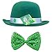 thumbnail image 3 of St. Patrick's Day Set: Green Derby Hat with Green Sequined Bow Tie, 3 of 4