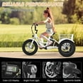 thumbnail image 3 of Lilypelle Electric Ride on tricycle for Kids , 6/9/12Mph Three Max Speed 250W Power trike w/ 24V 10.4Ah Battery, Headlights & Horn, Large Rear Basket ,2 sets of DIY stickers,16"x3" Wheel,30Miles, 3 of 7