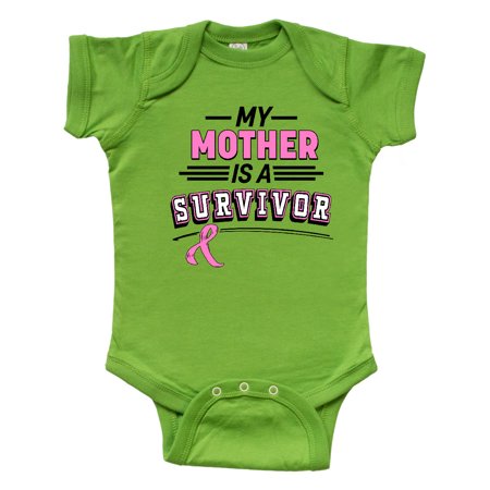 

Inktastic My Mother is a Survivor Breast Cancer Awareness Gift Baby Boy or Baby Girl Bodysuit