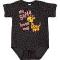thumbnail image 3 of Inktastic My Safta Loves Me Cute Giraffe Boys or Girls Baby Bodysuit, 3 of 5