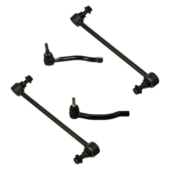 6 Pcs Front Suspension Kit Inner & Outer Tie Rod, Sway Bar End Link Left & Right Side Fits select: 2007-2013 NISSAN ALTIMA