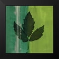 thumbnail image 2 of Burghardt, James 20x20 Black Modern Framed Museum Art Print Titled - Silver Leaf Tile II, 2 of 5
