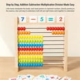 thumbnail image 5 of EGNMCR Wooden For Kids With Number Cards Math Learning Educational Toy puzzle hoop, 5 of 5
