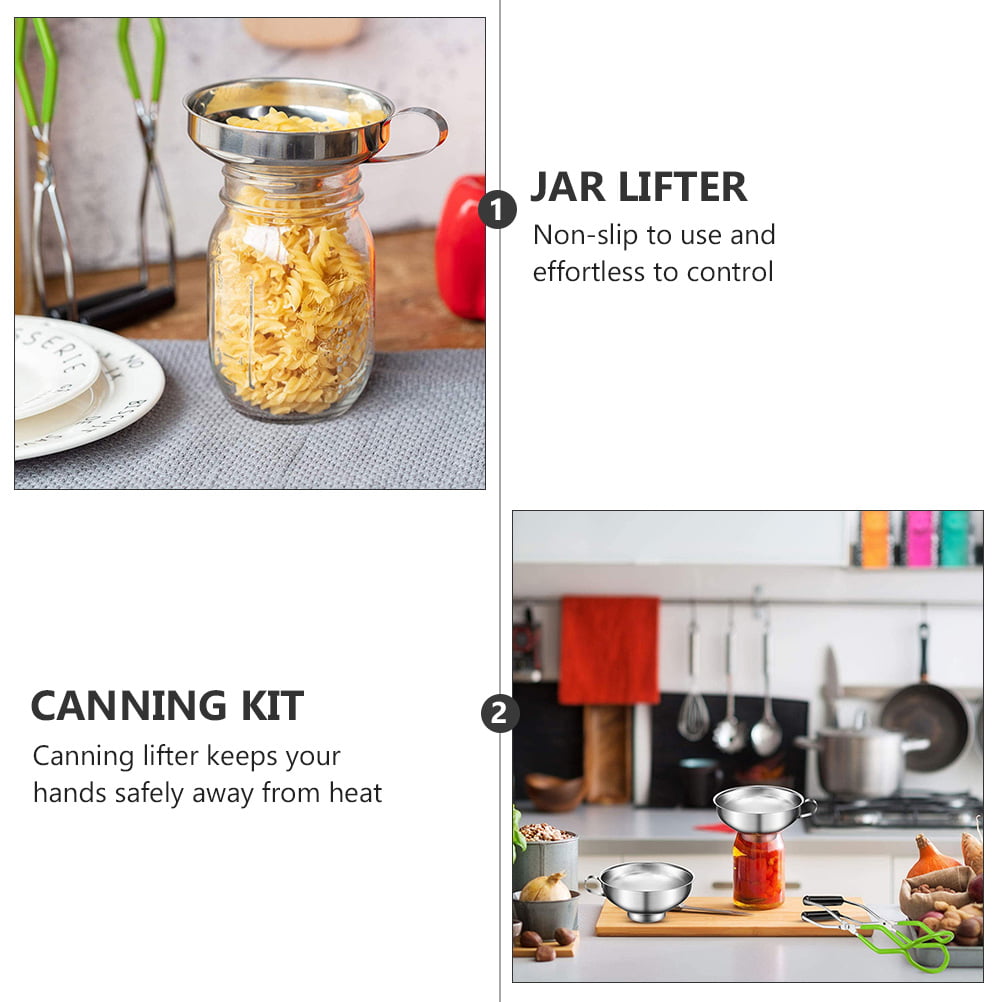 Homemaxs 1 Set Premium Canning Kit Durable Healthy Canning Funnel Jar Lifter Brush Set, Size: 28x6x3cm