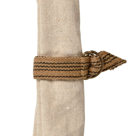 Black Stripe Napkin Ring