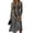 Light Gray, variant on BOMYJESK Summer Dresses for Women Long Sleeve Lightweight Breathable Midi Dress Flowy Ruched Floral Trendy Office Dress Pink L