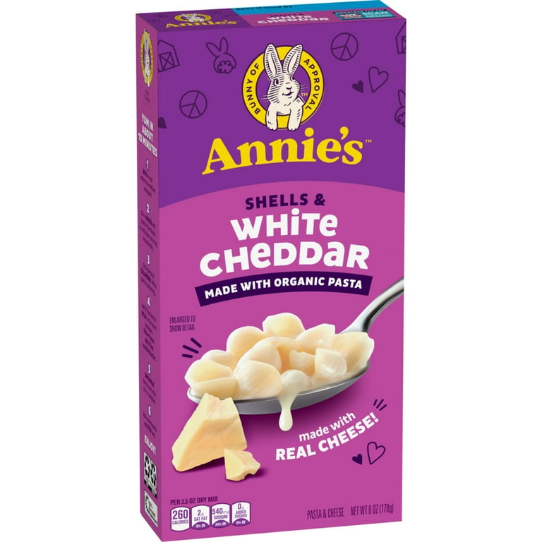 Annie's Organic White Cheddar Shells Mac Cheese Dinner, OZ