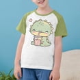 thumbnail image 3 of RXIRUCGD 2025 Vêtements d'Été pour Enfants Tout-Petits Garçons Filles Mode Mignon Col Rond Imprimé Manches Courtes Haut, 3 of 7