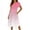 Gradient Pink, variant on gakvbuo Plus Size Maxi Dresses for Women'S Side Slit with Pockets Cotton Linen Dresses Short Sleeve V-Neck Summer Vacation Beach Party Dresses S-2Xl
