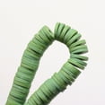 thumbnail image 2 of 1Strand Eco-Friendly Handmade Polymer Clay Beads Disc/Flat Round Heishi Beads Dark Sea Green 6x1mm Hole: 2mm about 380~400pcs/strand 17.7 inch, 2 of 2