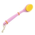 thumbnail image 3 of Unique Bargains 13.4" Soft Bristle Long Handle Bathroom Bath Brush, Pink, 3 of 8