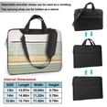 thumbnail image 7 of ZICANCN Laptop Case 13 inch, Simple Orange Green Stripe Work Shoulder Messenger Business Bag for Women and Men, 7 of 7