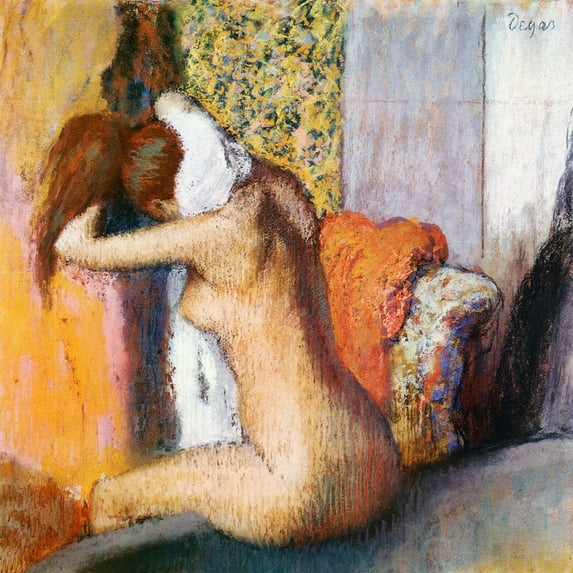 After The Bath - Degas - CANVAS or PRINT WALL ART