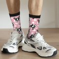 thumbnail image 6 of Hirioo French Bulldog Pattern Adult Middle Tube Socks Breathable Sock Non-Pilling,Contrasting Color Design, 6 of 6