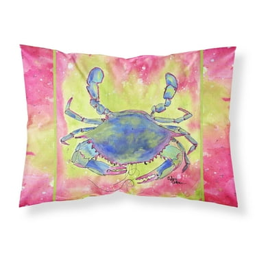 Carolines Treasures 8343PILLOWCASE Crab Fabric Standard Pillowcase Standard multicolor