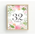 thumbnail image 4 of Darling Souvenir Double Sided Print Floral & Leaf Table Numbers Wedding Reception Decorative Table Cards-4" x 6" (1 to 30), 4 of 4