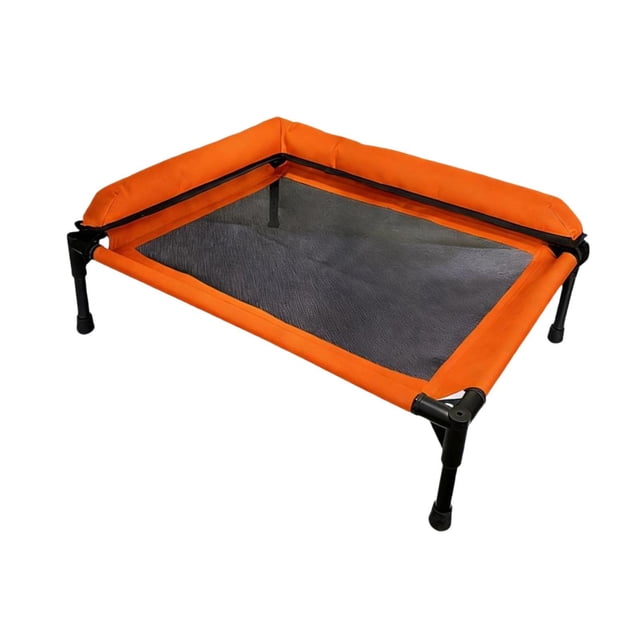 Flynix Elevated Dog Bed Breathable Mesh Portable Pet Hammock Cot for Small Medium Dogs L