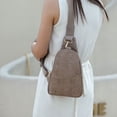 thumbnail image 4 of MKF Collection Millie Women Sling bag Vegan Leather Flower Embossed Sling Backpack by Mia K - Stone Beige, 4 of 8