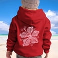 thumbnail image 4 of DGHM un Pull pour Filles Bébé Garçon Chandail à Capuchon Zippé Mode Décontractée Imprimé Manches Longues Rouge, 4 of 4