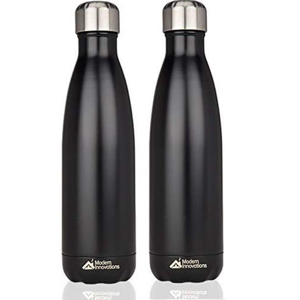 Modern Innovations 17oz Double Wall Vacuum Insulated Stainless Steel Water Bottles Leak Proof