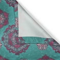 thumbnail image 6 of Ambesonne Victorian Valance & Curtain, Medieval Floral Ornaments, 55"x45", Pale Pink Turquoise, 6 of 6