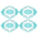 thumbnail image 1 of Uxcell 4Pack 12x17-in Retro Lace Placemat Oval French Crochet Doilies Coaster Verde, 1 of 7
