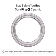 Oura Ring 4 Ceramic, Petal, Size 9, Smart Wearable, Sleep, Fitness & Heart Rate Tracker, 8-Day Battery (Size Before You Buy)