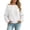 White 06, variant on Karymi Plus Size Tops for Women Solid Off the Shoulder Hoodie, Oversized Long Sleeve Loose Pullover Sweatshirt with Front Kangaroo Pocket for Autumn Winter