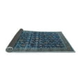 thumbnail image 2 of Ahgly Company Indoor Square Oriental Light Blue Traditional Area Rugs, 7' Square, 2 of 4