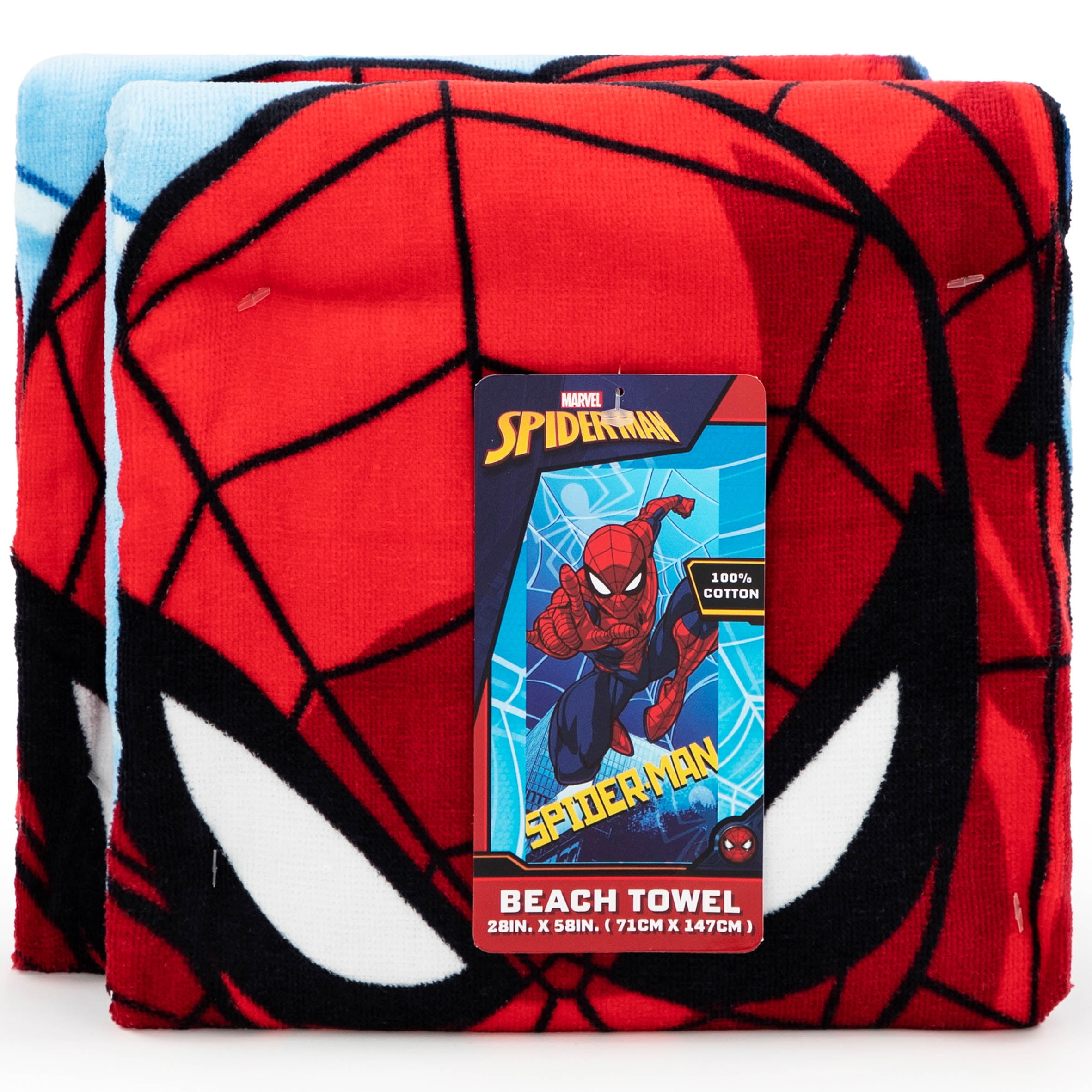 Spider-Man Beach Towel, Disney, 2 Pack, 28 x 58