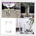 thumbnail image 2 of jarrón cilíndrico de Vidrio florero de Cristal jarrones cilíndricos Transparentes decoración jarrón Redondo florero de Boca Ancha Decorar, 2 of 4