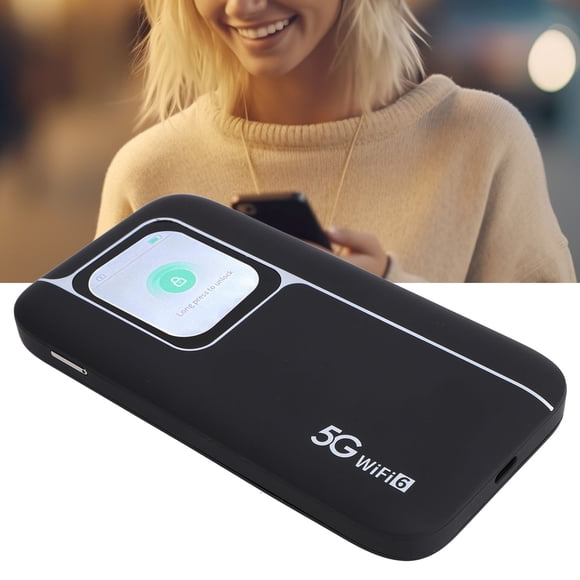 Portable Hotspot, 5G NR 4G 3G Frequencies 5G WiFi Mobile Hotspot IP67 Reinforced 16 Device Connections High Speed with 2.01inch Touch Screen for Phones