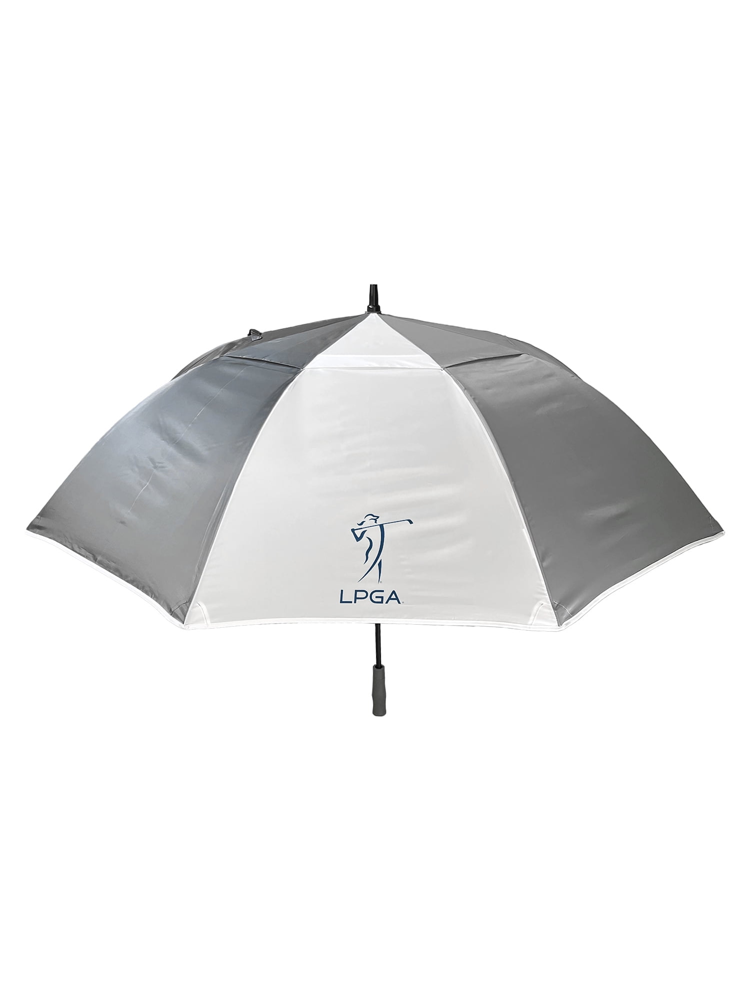 LPGA 68inch Auto Open Vented Golf Umbrella, Grey/White