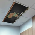 thumbnail image 2 of 2 Pack Black History Month Fluorescent Light Covers for Ceiling Lights Retro Abastract Texture Magnetic Ceiling Light Covers Overhead Light Filters for Office Classroom Home, 2 of 9