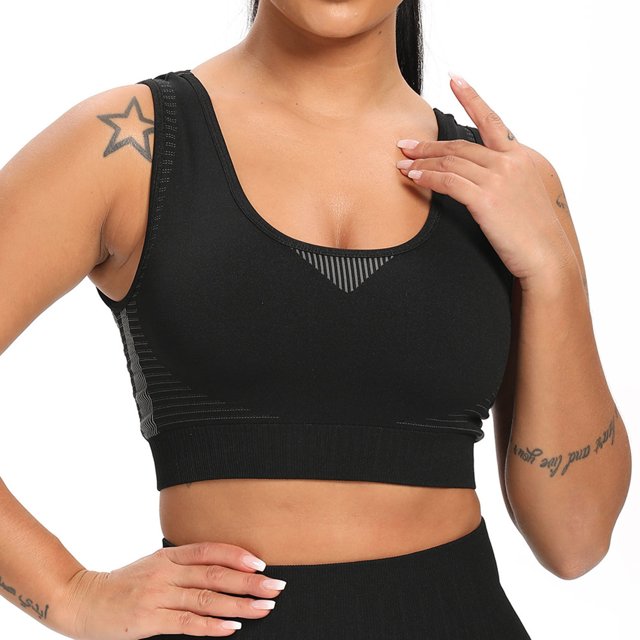 Breathable Yoga Vest for Women Chest Hollow Out Bra Soft Material for Summer Spring Running