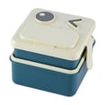 thumbnail image 2 of Plastic Double Lunch Box Office Lunch Box Microwave Oven Heating Portable Cartoons Children's Lunch Box, 2 of 6