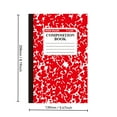 thumbnail image 2 of Composition Notebook Wide Ruled, 30 Sheet Composition Notebooks, 2 College Ruled Writing Notebooks, Marble Cover Notepad Lined Cute Journal Notebooks, 8.19" x 5.47", 2pcs (A5, Red+Yellow), 2 of 8
