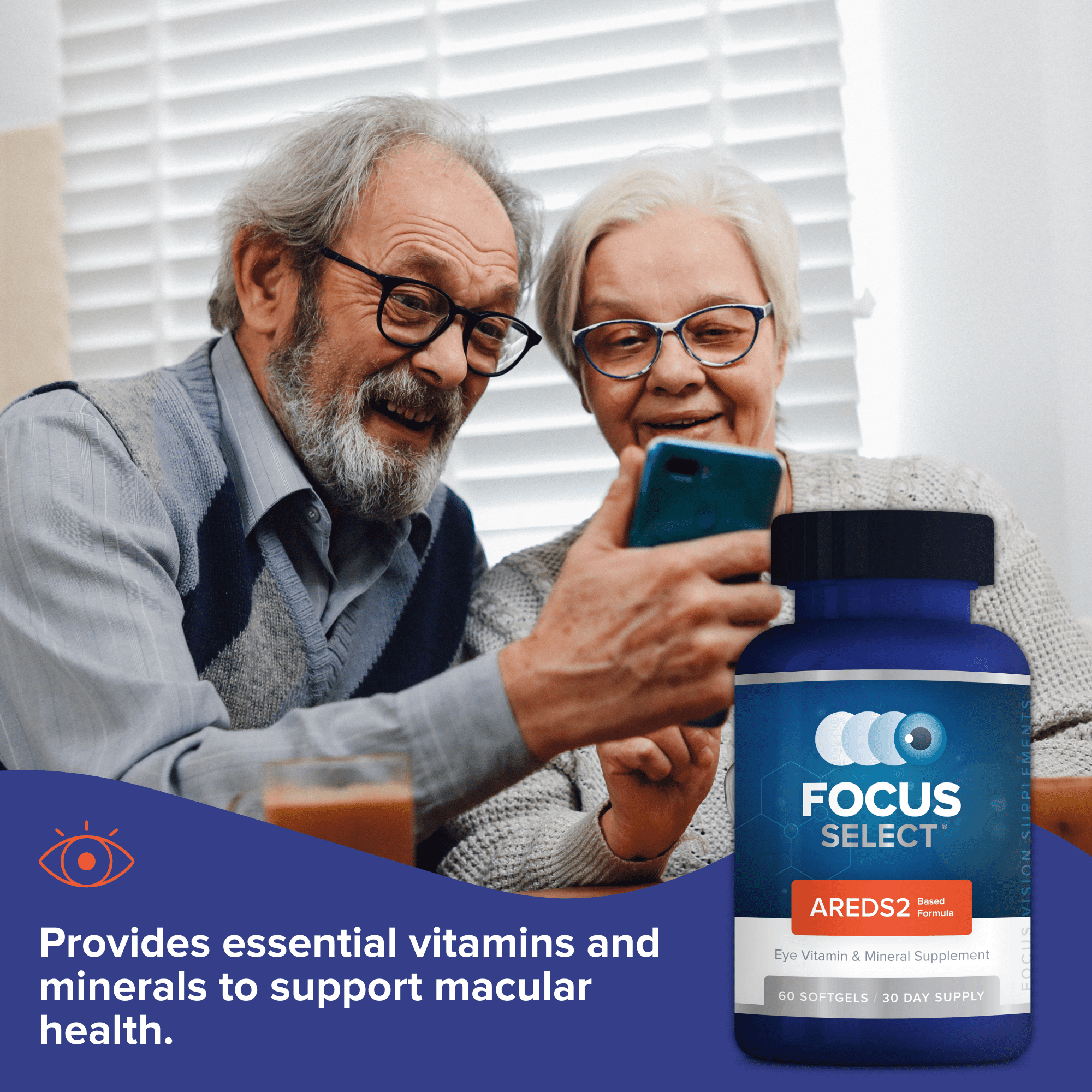 Focus Select® Softgels Vision Supplement with Lutein
