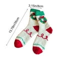 thumbnail image 2 of Bwiyojiz Home Decor Christmas Decorations Decoration Count 2pcs Fuzzy Socks Women's Cute Plushy Stockings Warm-Foot Corals Fleece Sleep Non-Shedding Floor, Gifts for Yourelf, Multicolor, 2 of 6