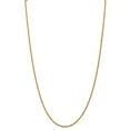 thumbnail image 3 of 14k Yellow Gold 2.25mm Solid Diamond Cut Rope Chain w/ Lobster Clasp 16", 3 of 5