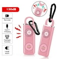 thumbnail image 1 of WSDCAM Personal Alarms 130db Emergency Self-Defense Security Alarm Keychain LED Flashlight for Women Girls Kids Elderly Explorer, Pink, 1 of 7